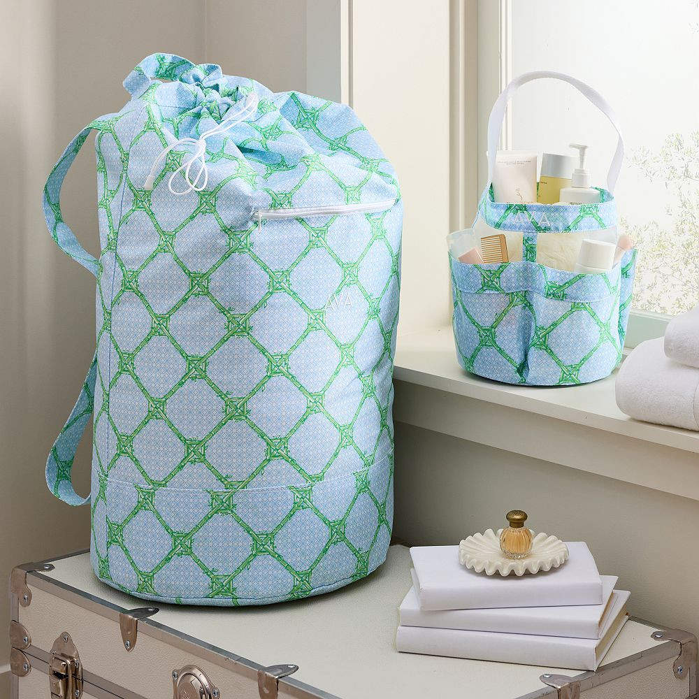 Lilly Pulitzer Bamboo Butterfly Shower Caddy &amp; Laundry Bag Set | Pottery Barn Teen