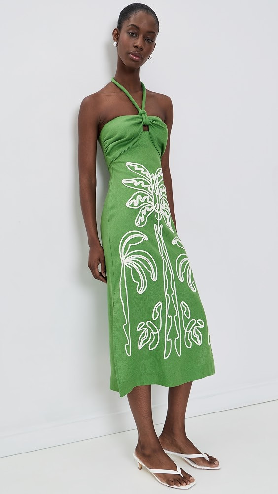 Palm Tree Midi Dress | Shopbop