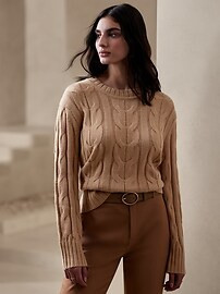 Cable Pullover Sweater | Banana Republic Factory
