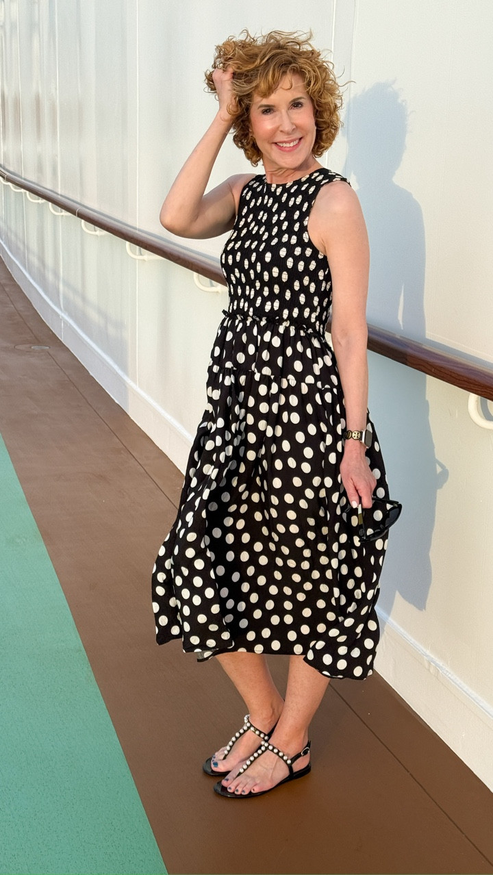 This cruise, humidity has been my hair stylist… and apparently she prefers volume!
😂
Out here in the Caribbean air, I realized I had two choices: fight it… or let my curls do what they were clearly determined to do. So instead of battling it, I leaned in—and honestly? I kind of love it.

I’m sharing the hair products that help me work with the humidity instead of against it, along with this polka dot walmart dress that packed like a dream and these statement earrings from lele_sadoughi that pull it all together.

Because sometimes the best beauty move is to stop overworking it… and just let it be what it is.

#LTKBeauty #LTKstorytime