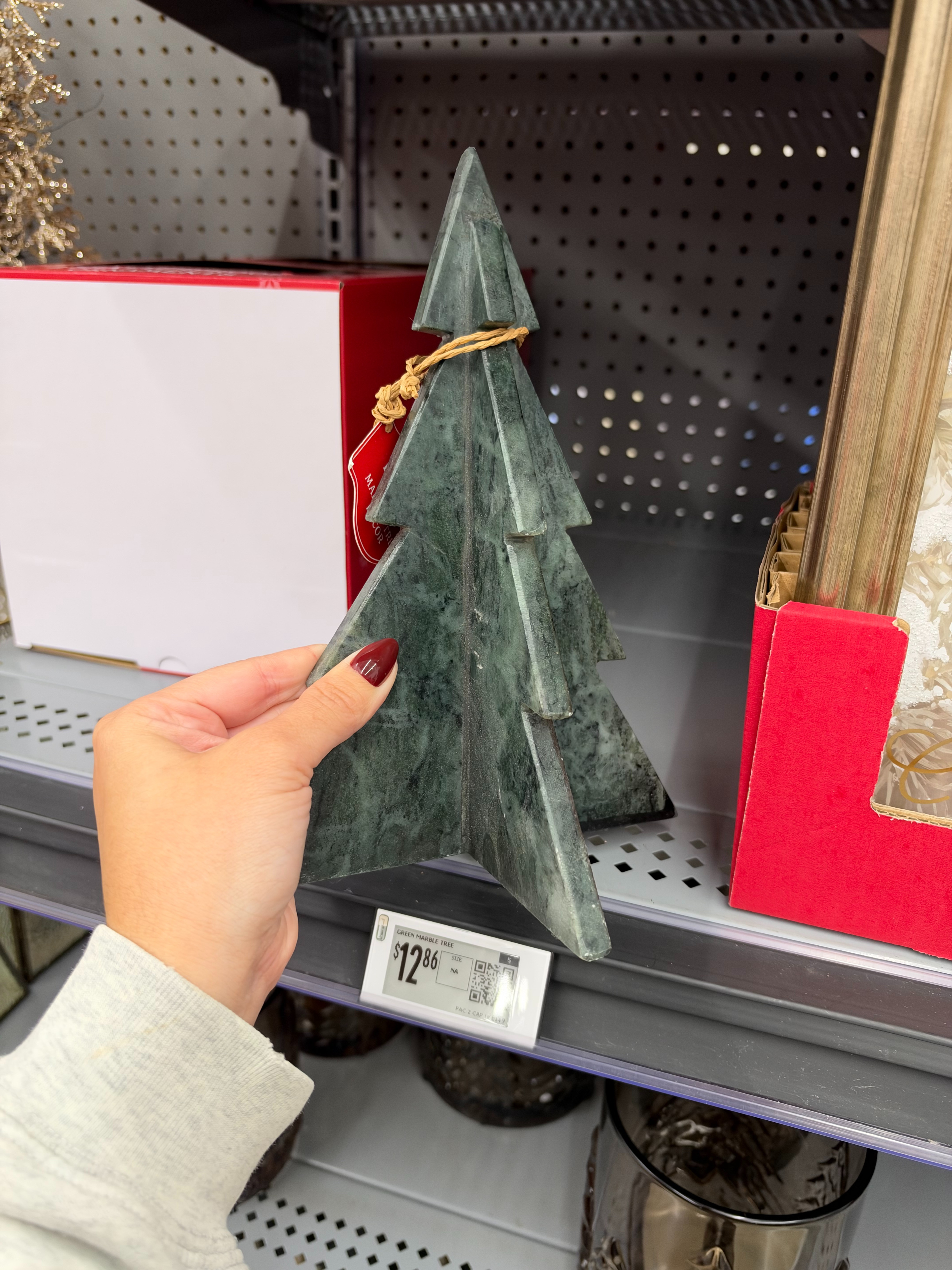 This little marble Christmas tree looks WAY more expensive than it is. The deep green stone look is so pretty for elevated holiday decor, and it’s under $25 at @Walmart ! fall outfits women over 50, fall wedding guest dresses, fall dresses, wedding guest dress summer, date night outfits, fall fashion hauls, halloween decorations, fall decor, fall shoes, country concert outfits

#LTKSeasonal #LTKHome