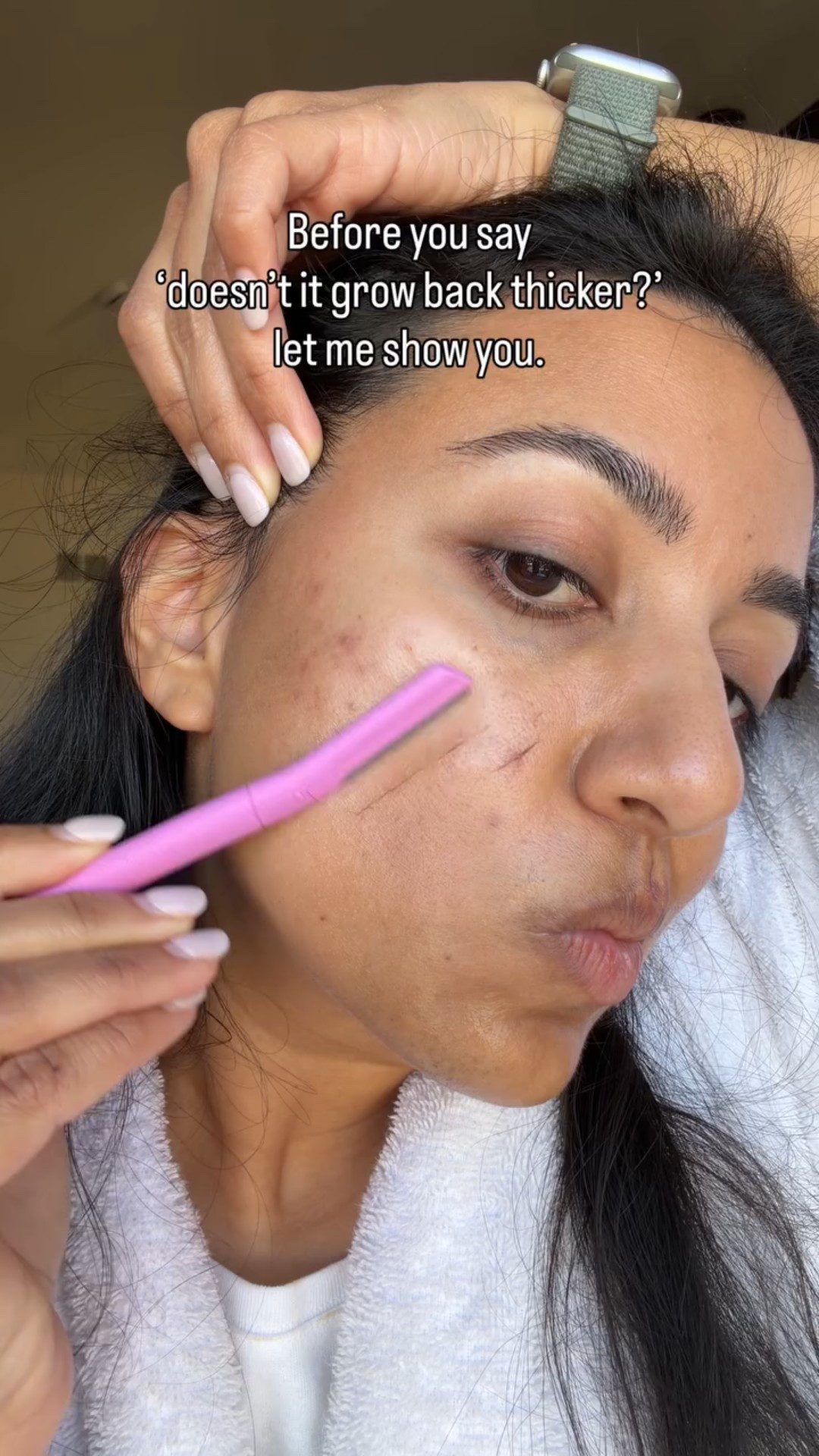 Maintenance, not insecurity.
This is part of my skincare reset routine and it makes the biggest difference in how my makeup sits 🤍

If you’ve been scared to try it… this is your sign.

#partnership #chicagohummingbirds @target @plumbeautyofficial #dermaplaning #skincareroutine #glowyskin
