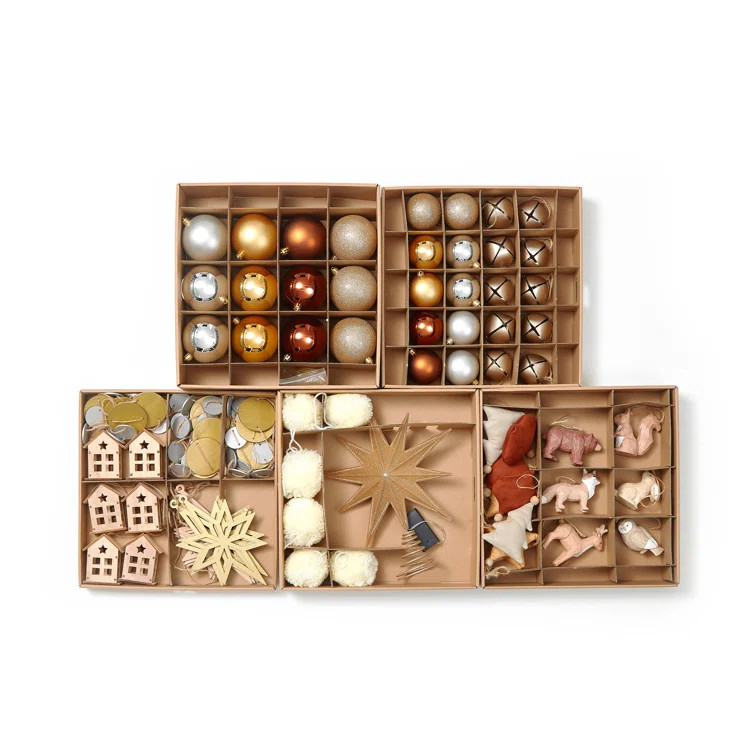 101 Piece Holiday Shaped Ornament Set | Wayfair Professional
