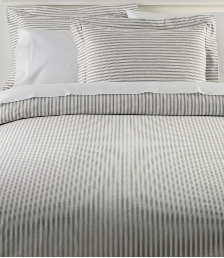 Ultrasoft Comfort Flannel Comforter Cover Collection, Stripe | Comforter Covers at L.L.Bean | L.L. Bean