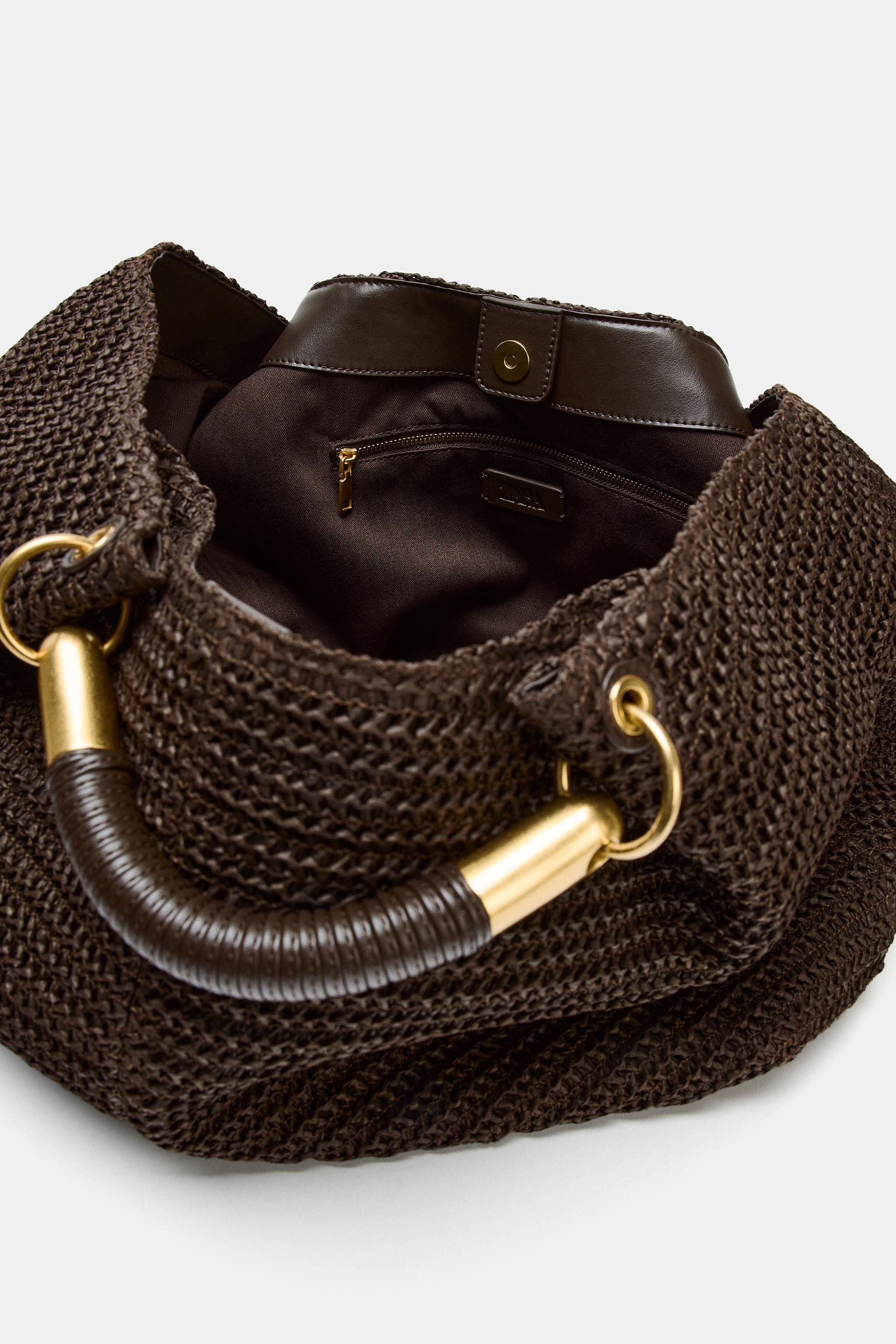BRAIDED EFFECT MAXI HANDBAG | Zara UK