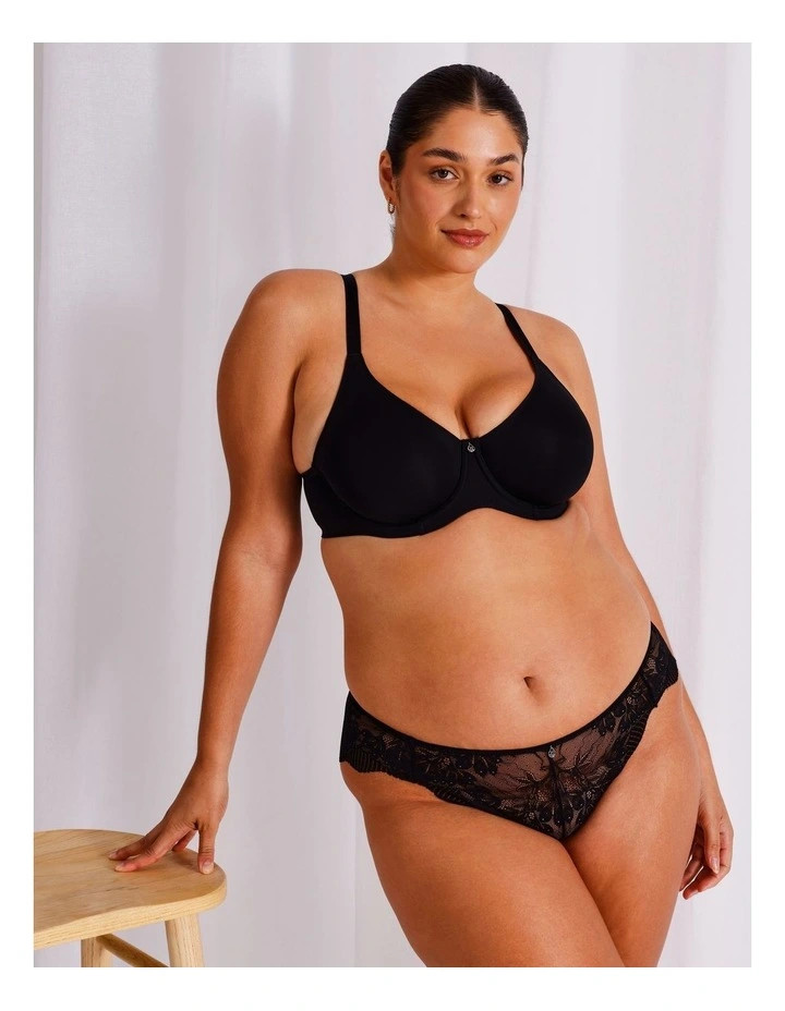 Chloe & LolaEmpower D  Micro Underwire Bonded Bra in Black | Myer