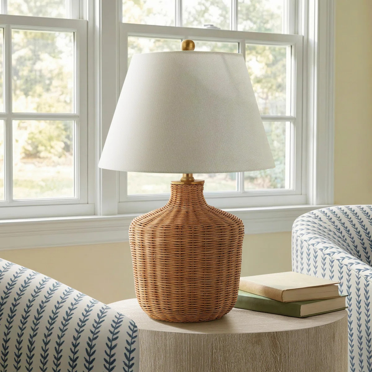 Nabila Wicker/Rattan Table Lamp | Birch Lane