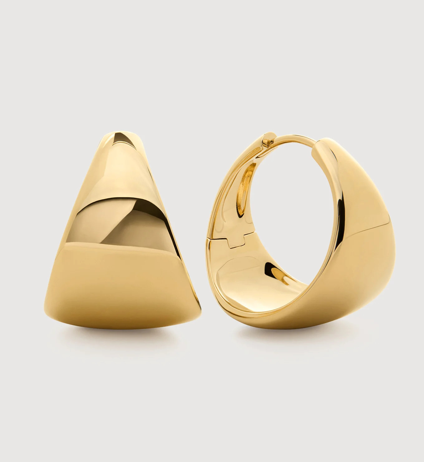 Tapered Large Hoop Earrings | Monica Vinader (Global)