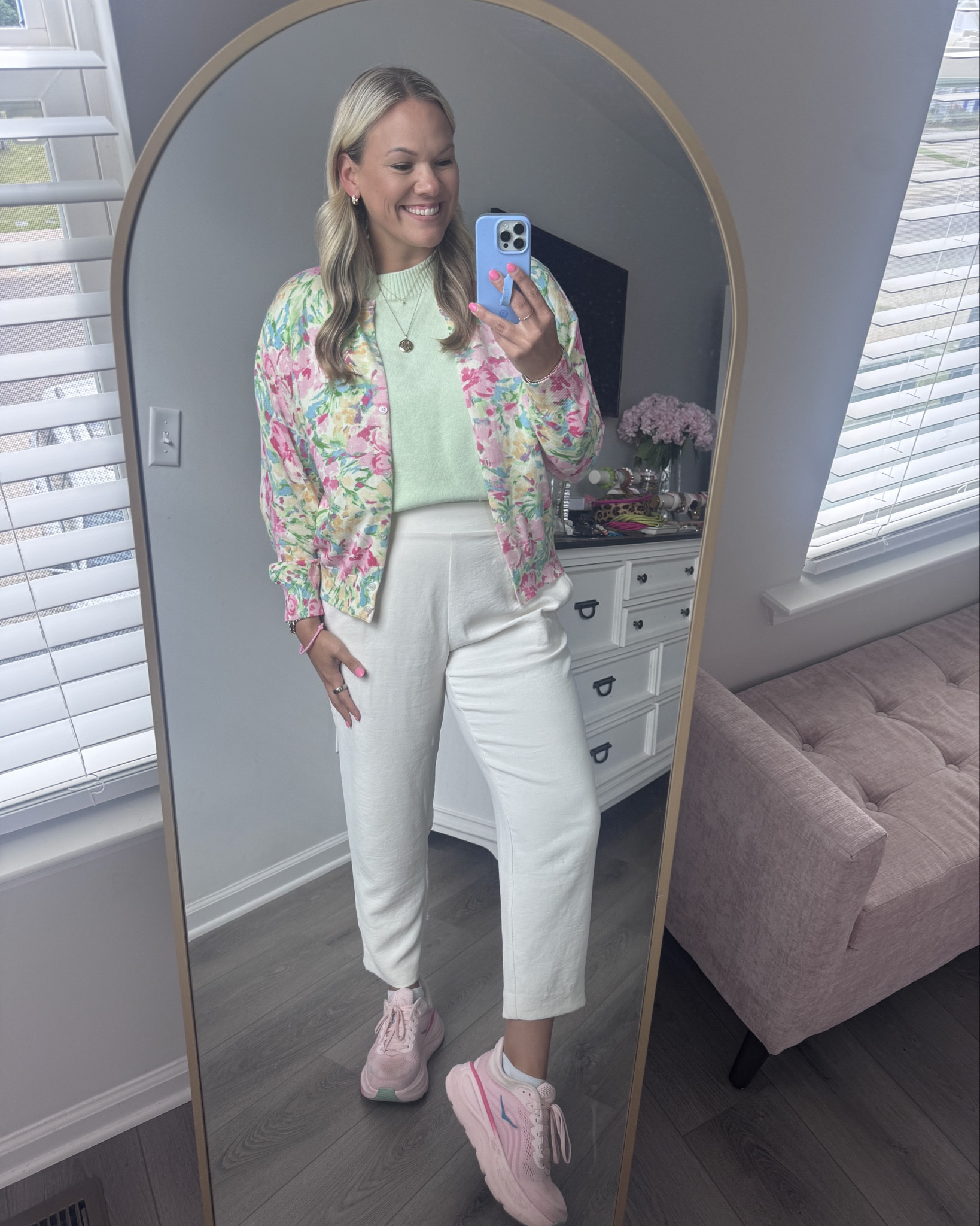 Okay but Walmart really said… let me EAT with this one 💅🏼😌 it's giving Lily Pulitzer but for a fraction of the price!

These looks are giving ✨spring, but make it comfy✨ and I’m actually unwell over how CUTE they are for the price 😭

🌸 The floral dress + cardigan + THAT coat?? From Walmart. Yes. WALMART. Are you kidding me??? So cute I can’t deal
🌸 Mint sweater top is boutique (brand: Pinch) but I linked some dupes because we’re not gatekeeping over here 💁🏼‍♀️
🌸 Pants are old Target but I found some lookalikes that give the same vibe
🌸 And OBVIOUSLY… the star of the show… my precious pink Hokas 💕👟 (if you see me, I’m in these)

I love how you can mix ANY pastel with that cardigan and it just works 👏🏼 soft, easy, put together without trying too hard… aka my entire personality

Which one are you picking?? 👀 dress moment or casual cute??

Shop everything linked 🔗✨

#LTKStyle #WalmartFinds #SpringOutfits #OOTDInspo 

spring outfit | Walmart fashion finds | pastel outfit | floral cardigan | floral dress | Lily Pulitzer style | pink Hokas | teacher outfit | casual spring style | comfy cute outfit | affordable fashion | spring Walmart haul | pastel sneakers | everyday outfit inspo

#LTKSeasonal #LTKMidsize #LTKTall