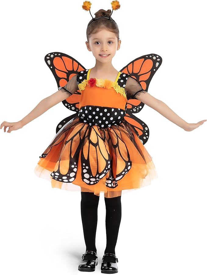 Spooktacular Creations Unique Fantasy Monarch Butterfly Costume for Kids Halloween | Amazon (US)