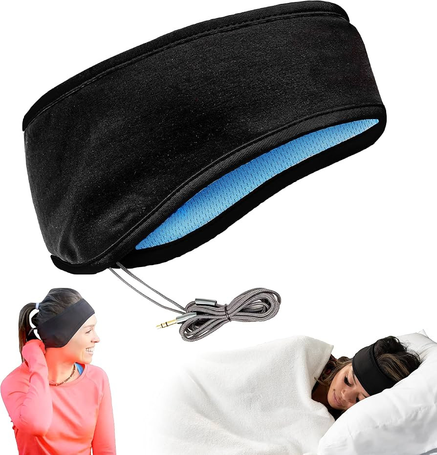 CozyPhones Sleep Headphones - Over Ear Headphones from Ultra Thin Cool Mesh Wired for Side Sleepe... | Amazon (US)