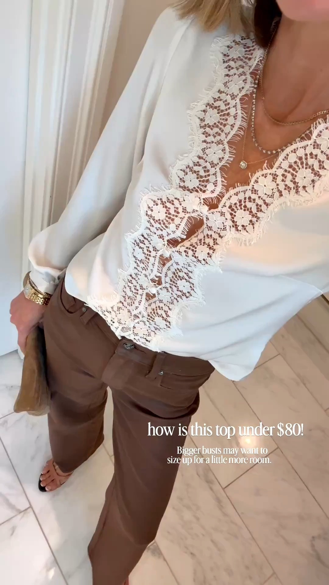 fall date night 

Wearing size small in top fits tts 

Jeans fit tts