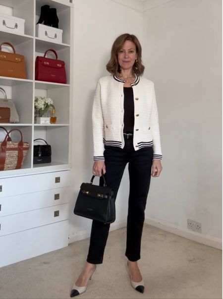 Spring jacket in a classic style #springoutfit #classicstyle #styleover50