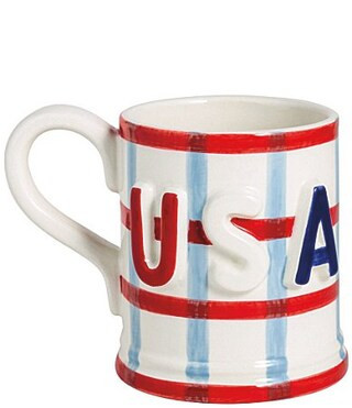 Mud Pie Americana Collection USA Mug - Red | Dillard's