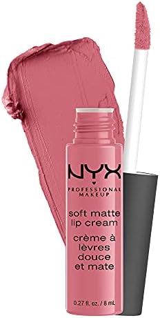 NYX PROFESSIONAL MAKEUP Soft Matte Lip Cream, Lightweight Liquid Lipstick - Istanbul (Clean Pink) | Amazon (US)