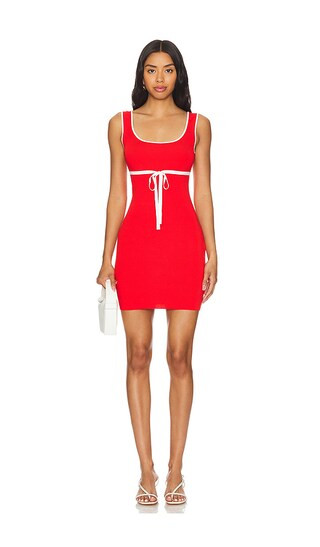 Lucy Knit Mini Dress in Red | Revolve Clothing (Global)