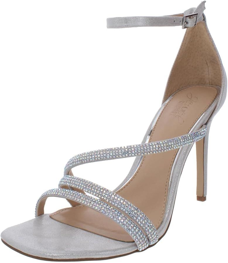 Badgley Mischka Jewel Womens Naylor Evening Heels Silver 8 Medium (B,M) | Amazon (US)