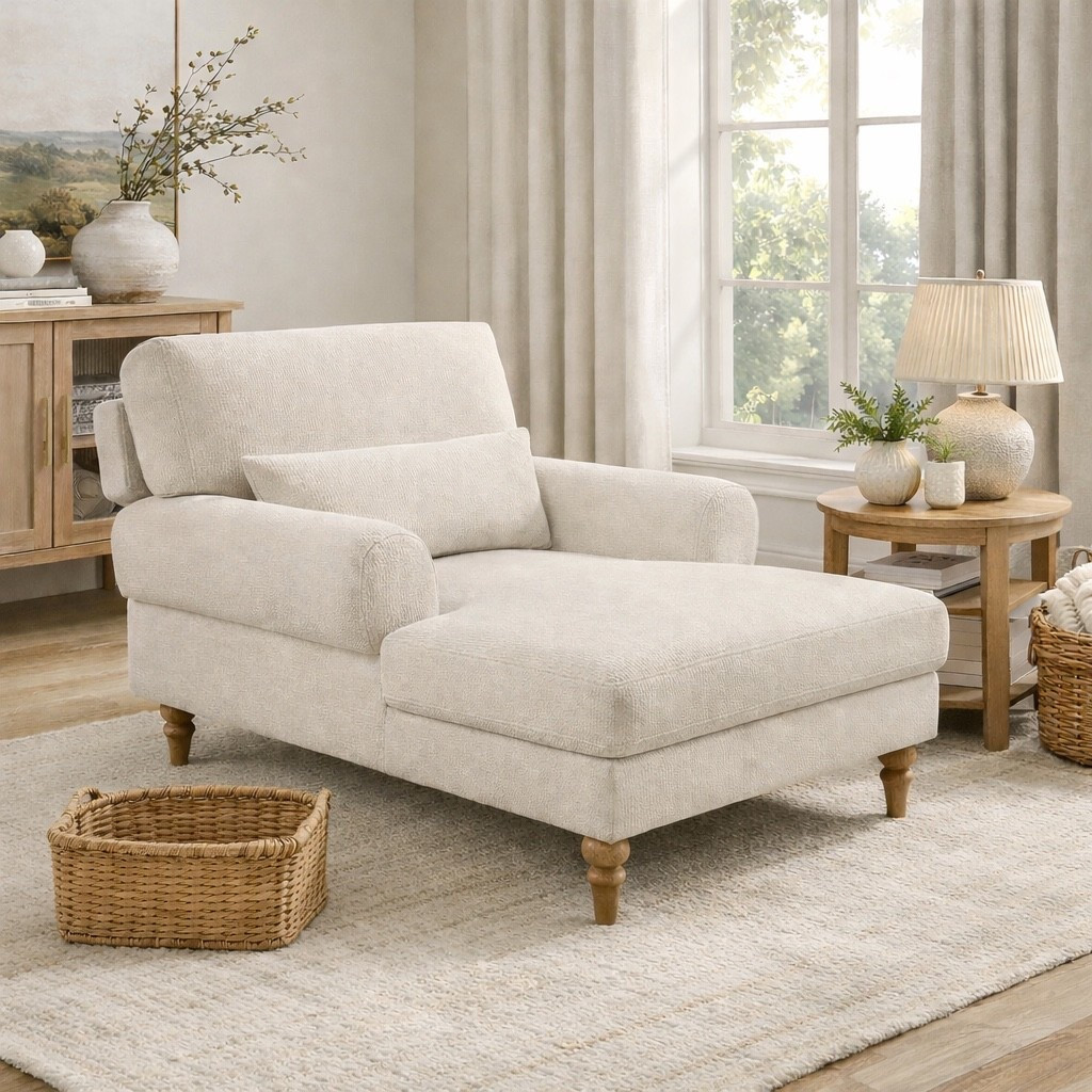 Neutral chaise lounger in sale for Wayfair President Day sale!!

McGee & Co style chaise, cream upholstered chaise, modern organic chaise lounge, transitional living room furniture, beige lounge chair, Studio McGee inspired decor, neutral living room furniture, classic chaise chair, modern traditional chaise, warm neutral home decor, linen blend chaise lounge, cozy reading nook chair, organic modern furniture, elevated living room seating

#LTKHome #LTKSaleAlert #LTKSeasonal