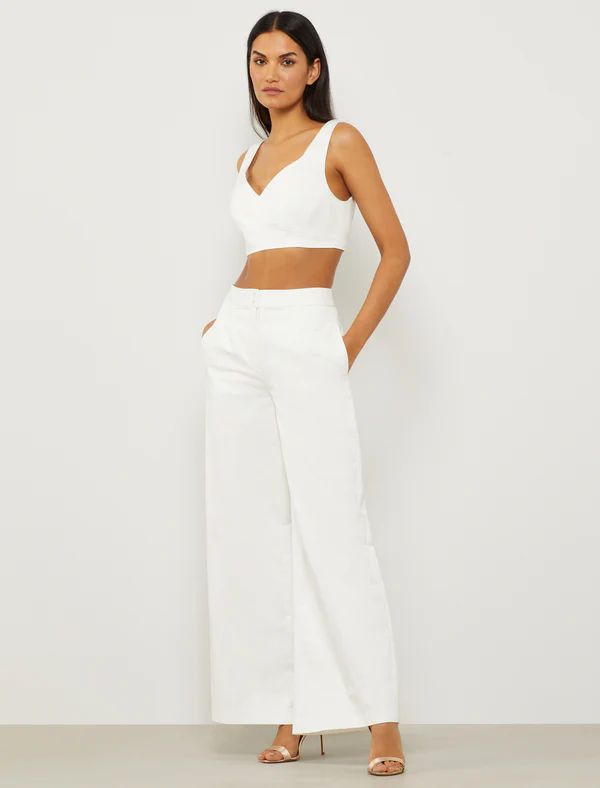 Kacey High-Waisted Wide-Leg Pant | BCBG Max Azria 