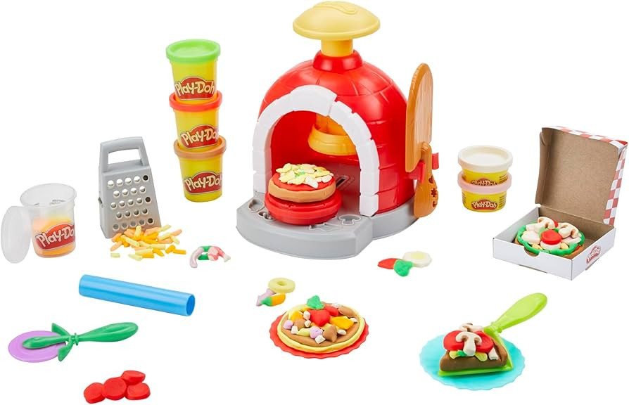 Play-Doh Kitchen Creations Pizza Oven Playset with 6 Cans & 8 Accessories, Back to School Classro... | Amazon (US)