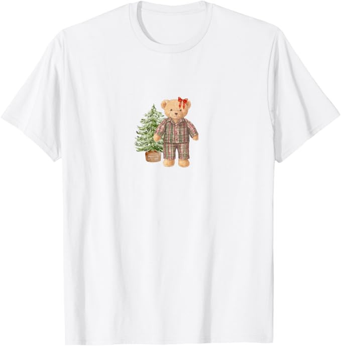 A Very Beary Holiday, Cutest Bear in Christmas Pajamas T-Shirt | Amazon (US)