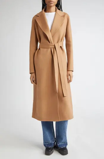 Belted Double Face Wool Wrap Coat | Nordstrom