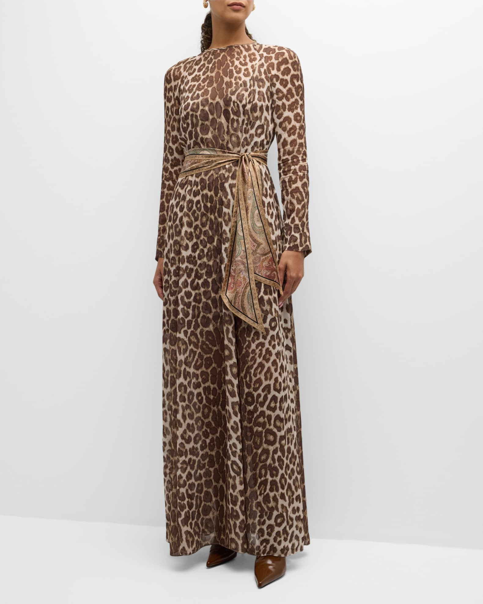 Illustration Leopard Sheath Dress | Neiman Marcus