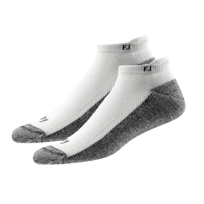 New Improved FootJoy ProDry Men's Golf Socks 2 Pairs Pack - More Comfort (Roll Tab - White) | Amazon (US)