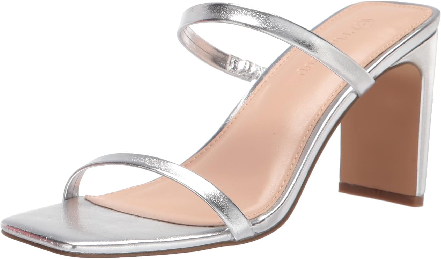 The Drop Women's Avery Square Toe Two Strap High Heeled Sandal | Amazon (US)