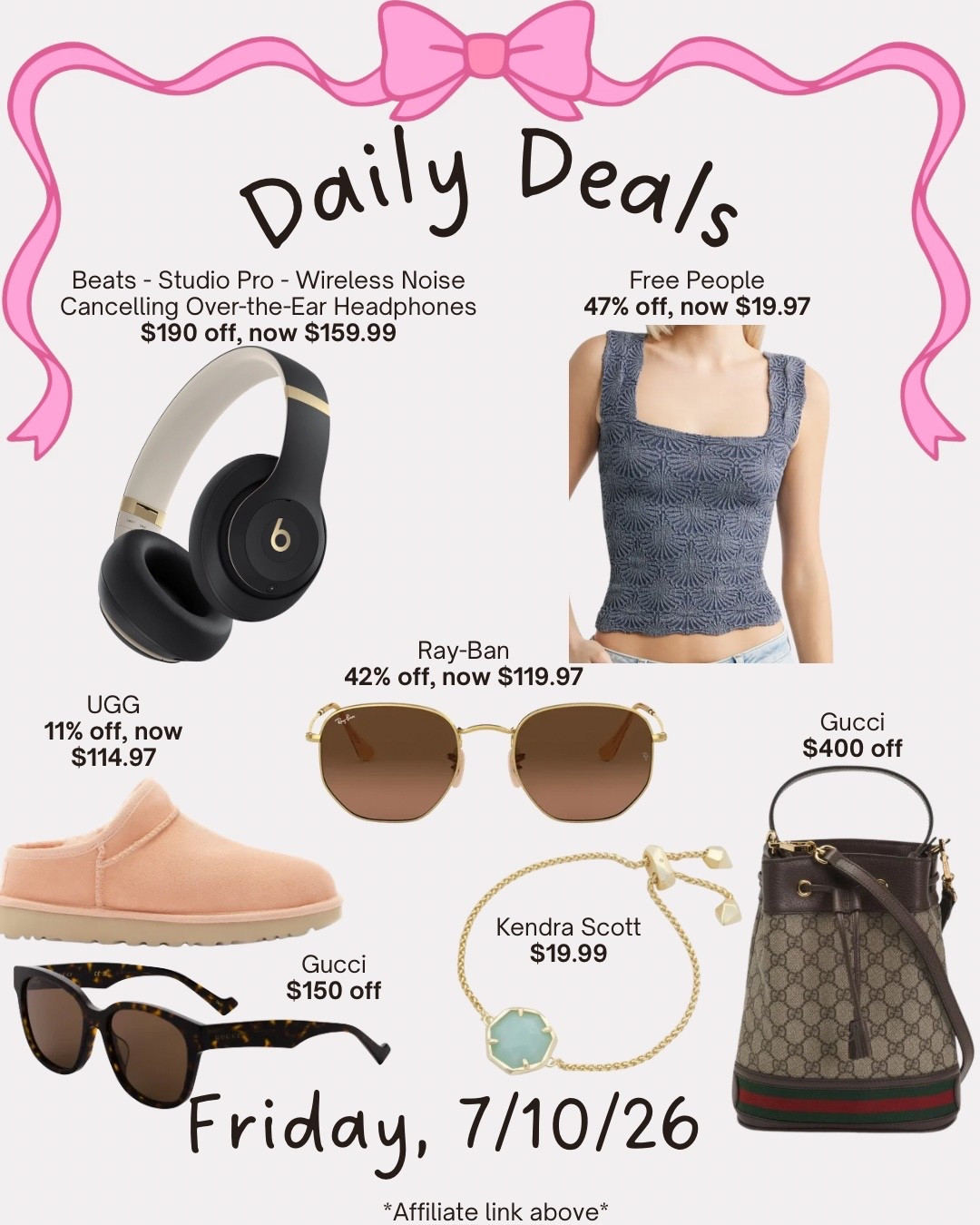Daily deals

#LTKSeasonal #LTKSaleAlert #LTKootd