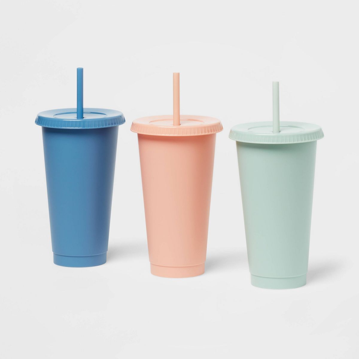 24oz Plastic 3pk Reusable Cold Cup - Room Essentials™ | Target