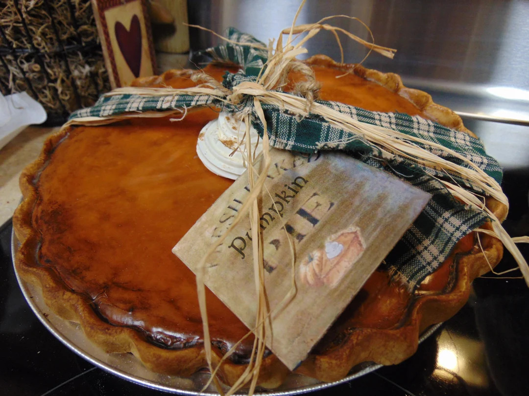 Faux (FAKE) 9-inch Pumpkin Pie | Etsy (US)