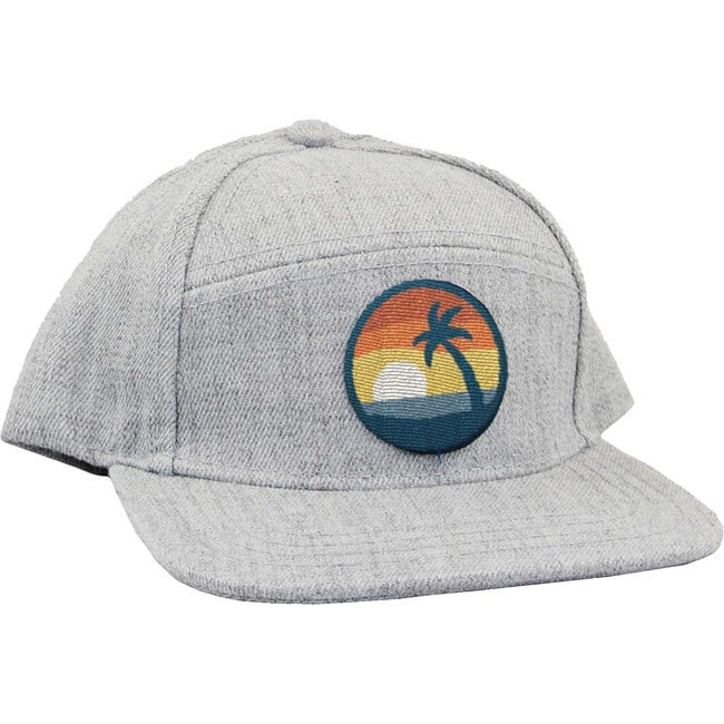Palm Sunset Embroidered Snapback | Maisonette