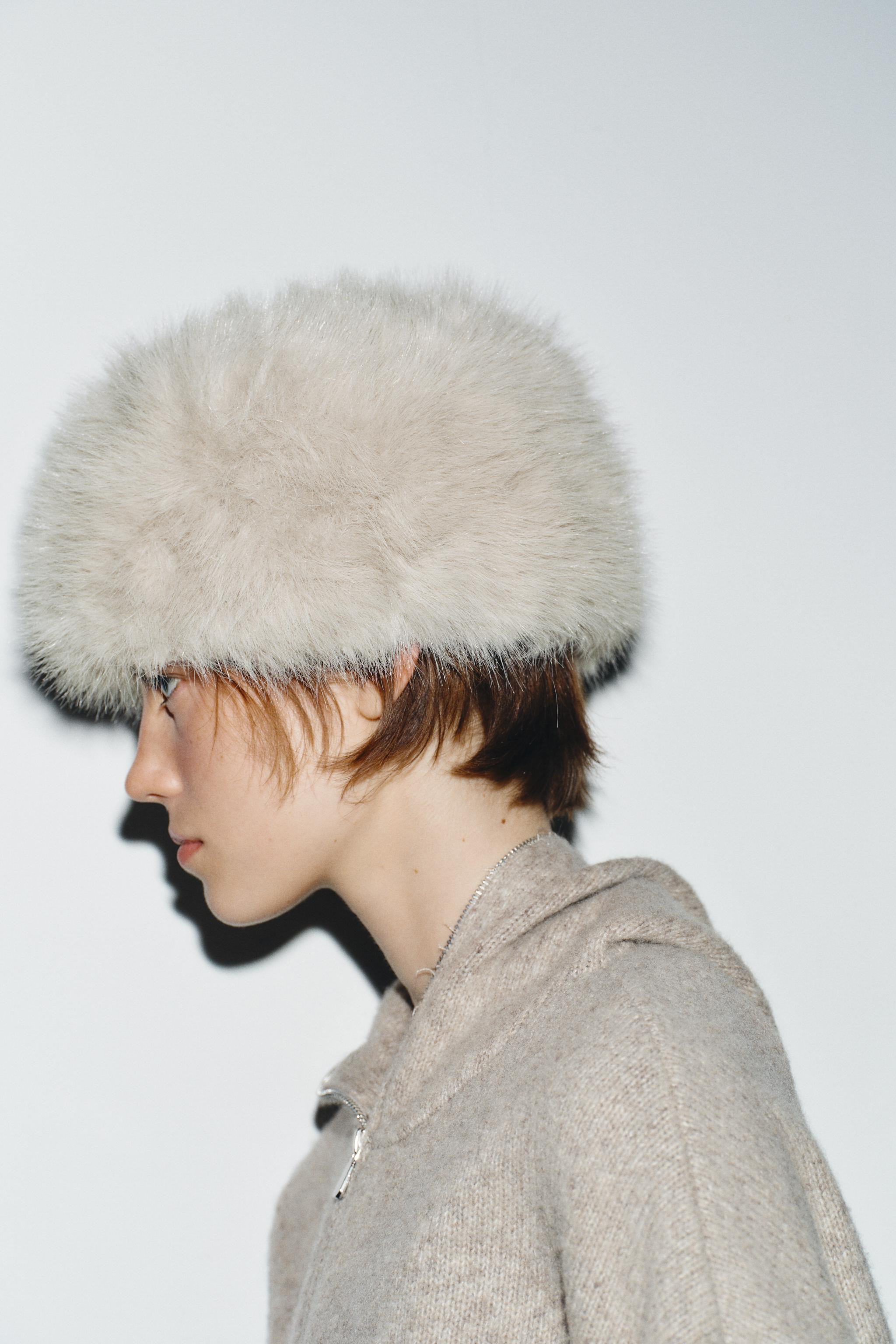 SKULLCAP HAT WITH HAIR | Zara US