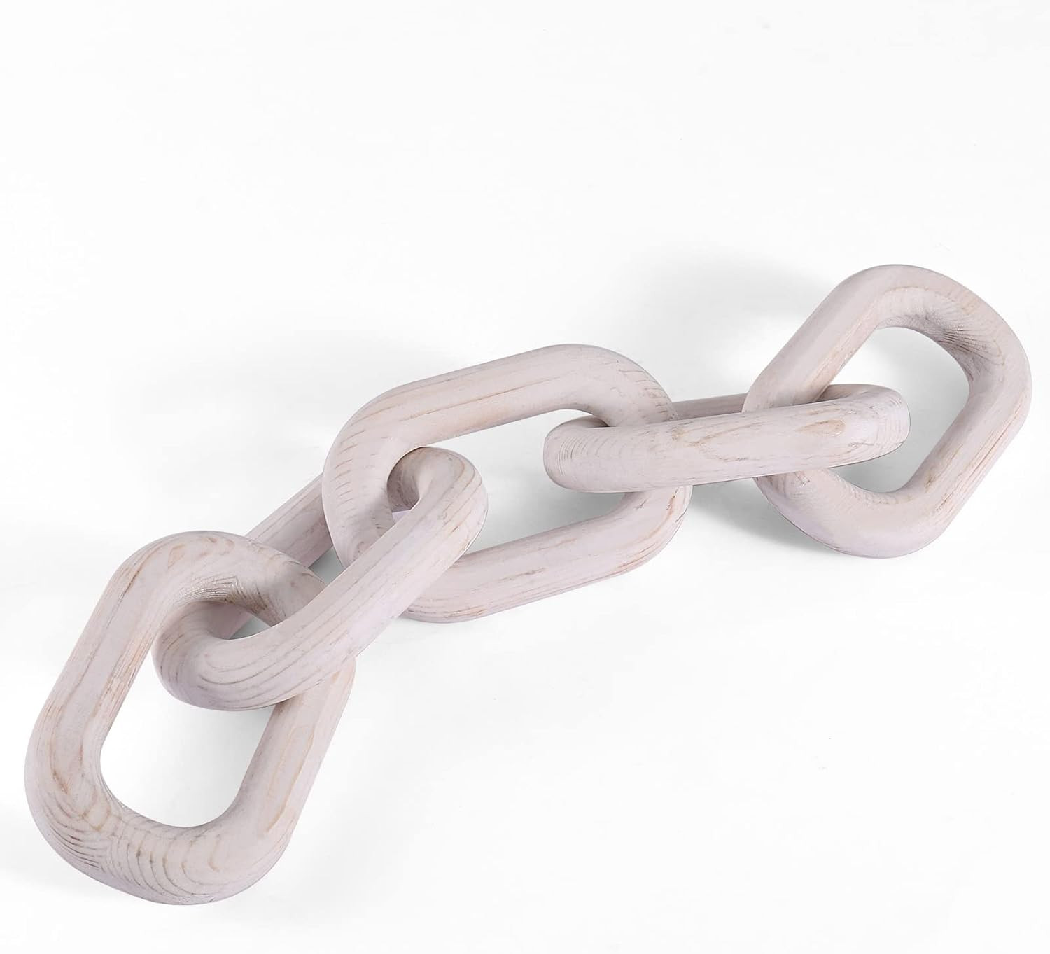 Chain Link Decor Wood,Bnesi 5 Link Hand Carved Pine Wood Chain Decor Modern Farmhouse Aesthetic W... | Amazon (US)