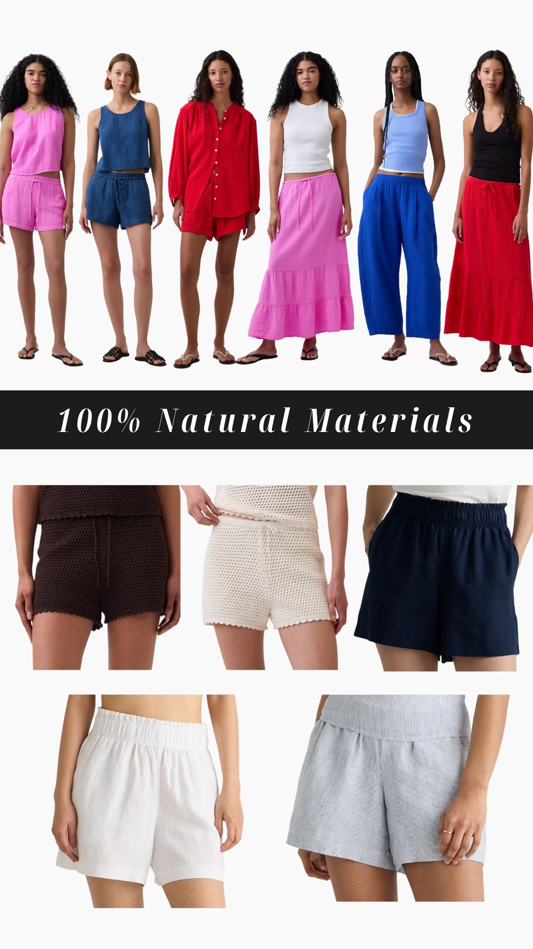 The only way to survive these heatwaves and look cute is to keep it natural when it comes to what you pyt on your body!

Cotton + linen allow your skin to breathe and won't trap sweat/heat. 

 #LTKgrwm #LTKootd #LTKSeasonal