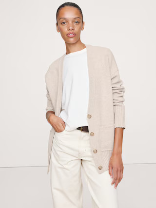 Boyfriend Cashmere Cardigan | Banana Republic (US)