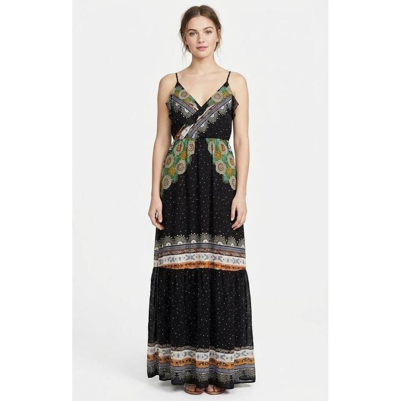 Farm Rio Women's Shirt dresses - Black/Green | Depop US