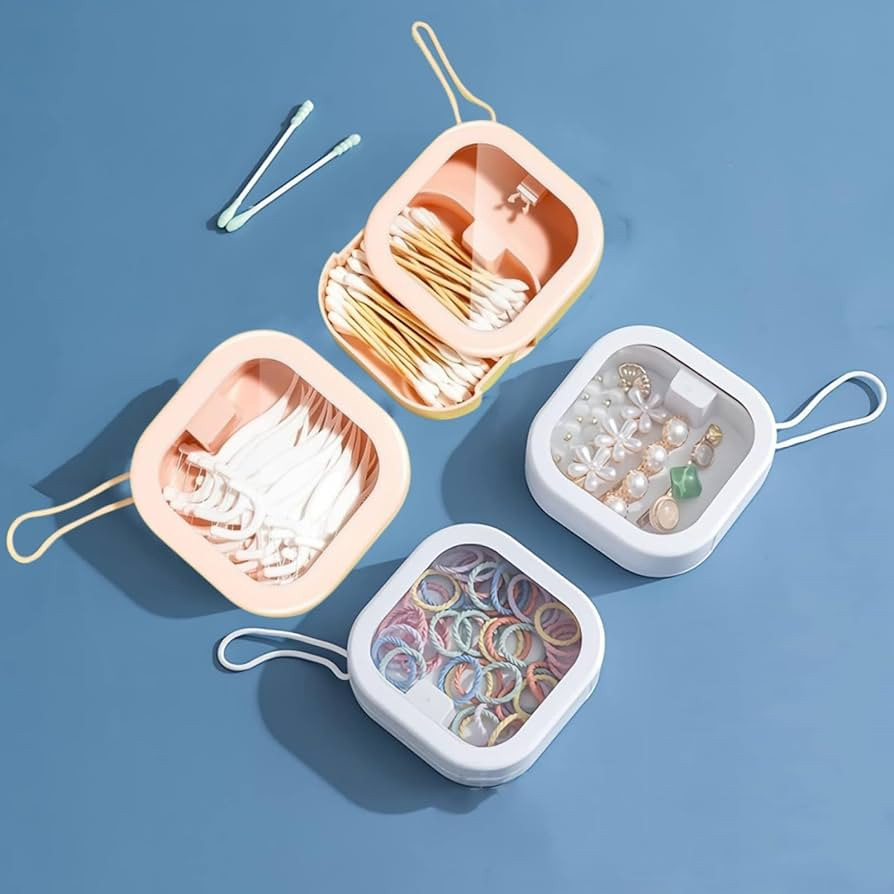 REVAXUP 4pcs Hair Tie Organizer,Small Portable Travel Qtip Holder,Toddler Girls Hair Accessories ... | Amazon (US)