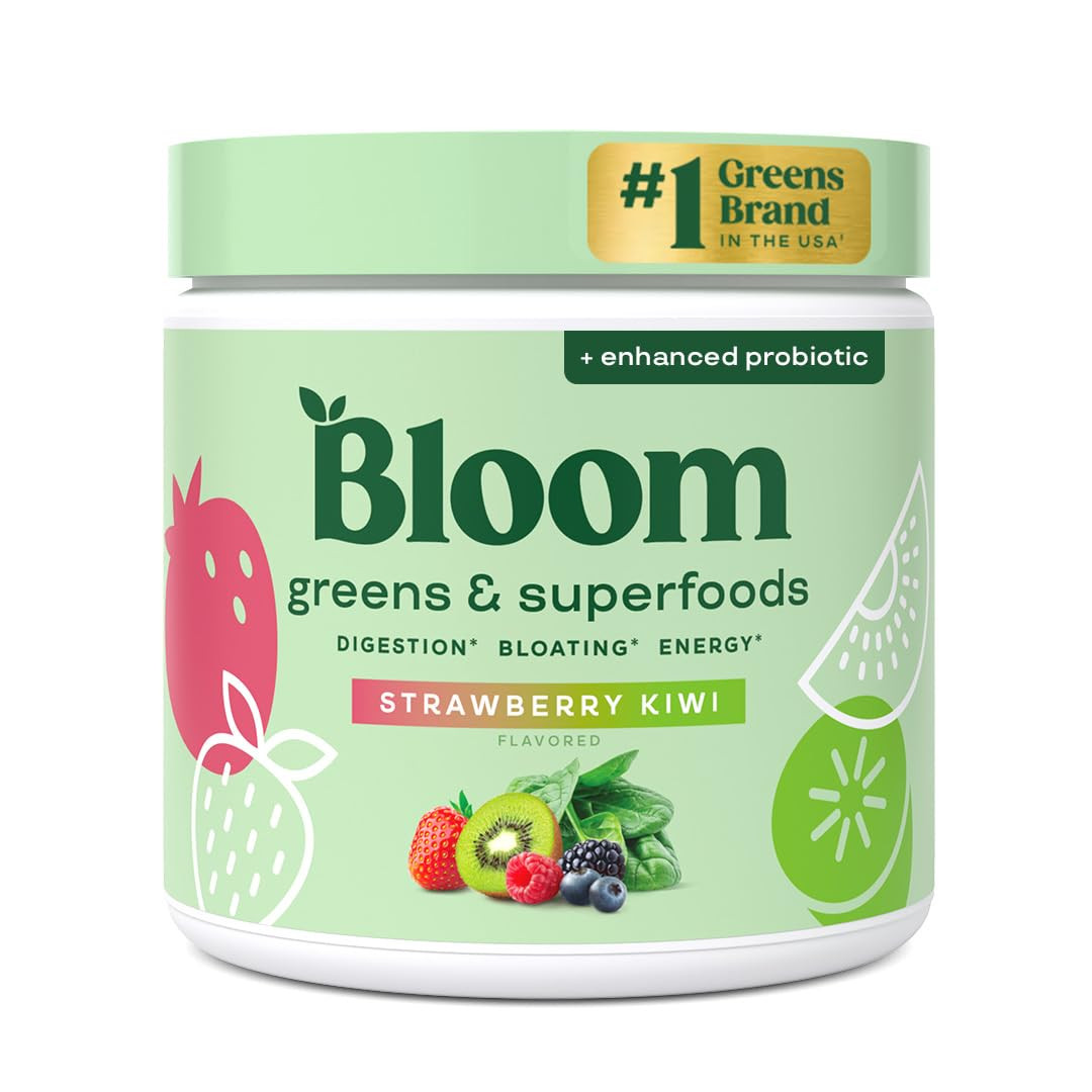 Bloom Nutrition Greens and Superfoods Powder for Digestive Health, Greens Powder, Digestive Enzym... | Amazon (US)