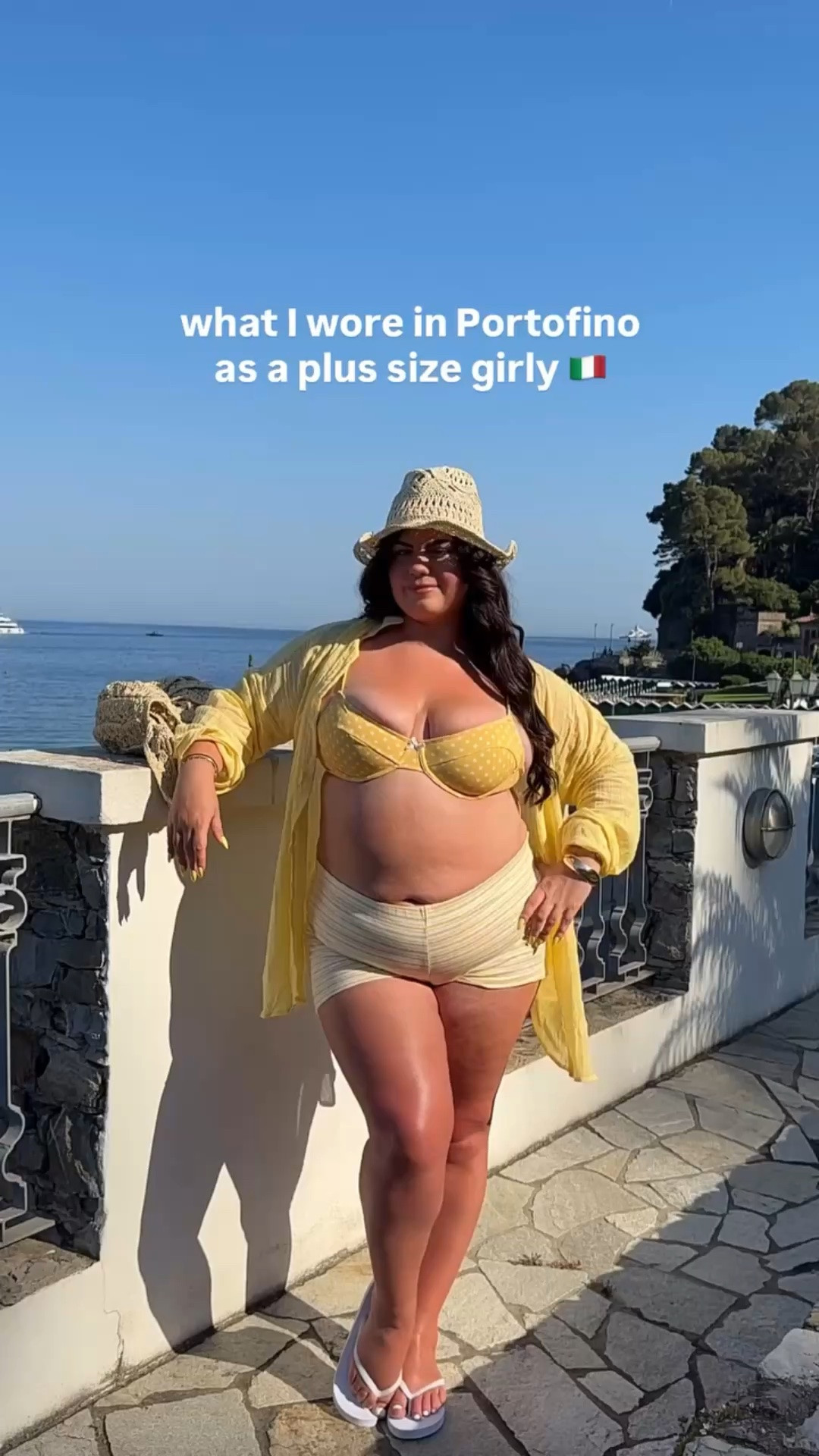 Italy outfit round up 🍋🩵🍊🐬🐚 comment SHOP for all outfit links in your DM’s ✉️ 
-
-
-
#curvy #plussize #midsize #summeroutfits #eurosummer