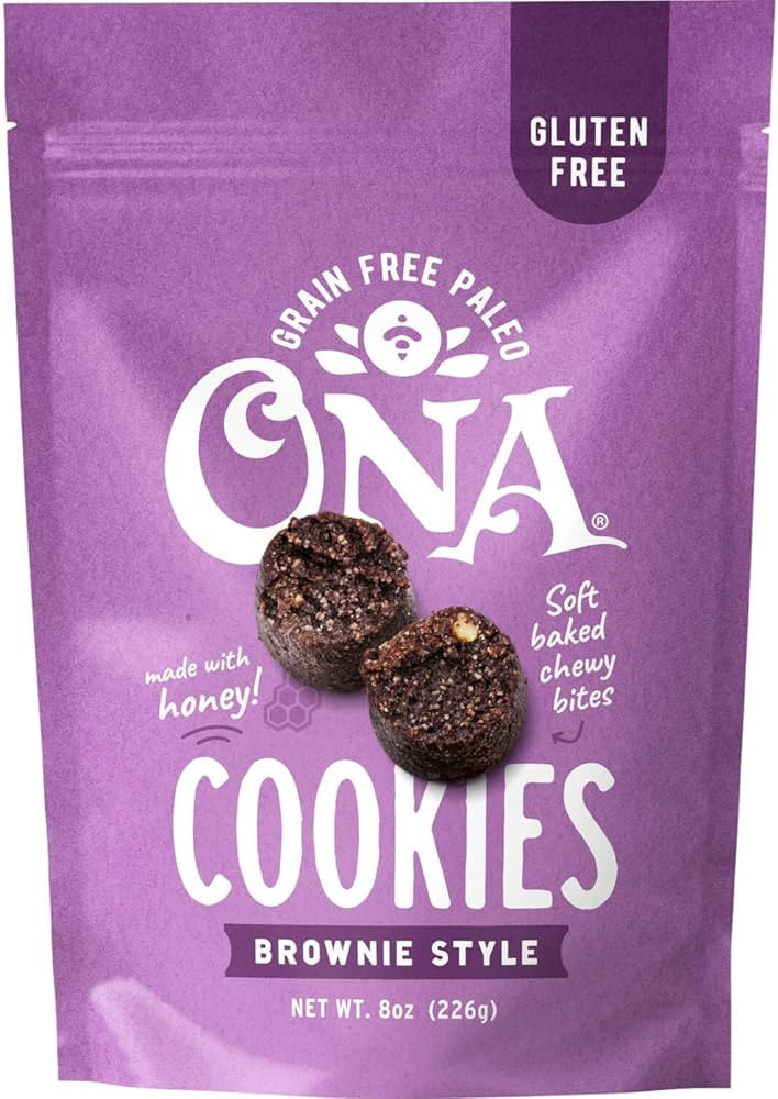 Ona Brownie-Style Cookies 4-pack, Made with Honey and Dark Chocolate, Ready to eat, Gluten free, ... | Amazon (US)