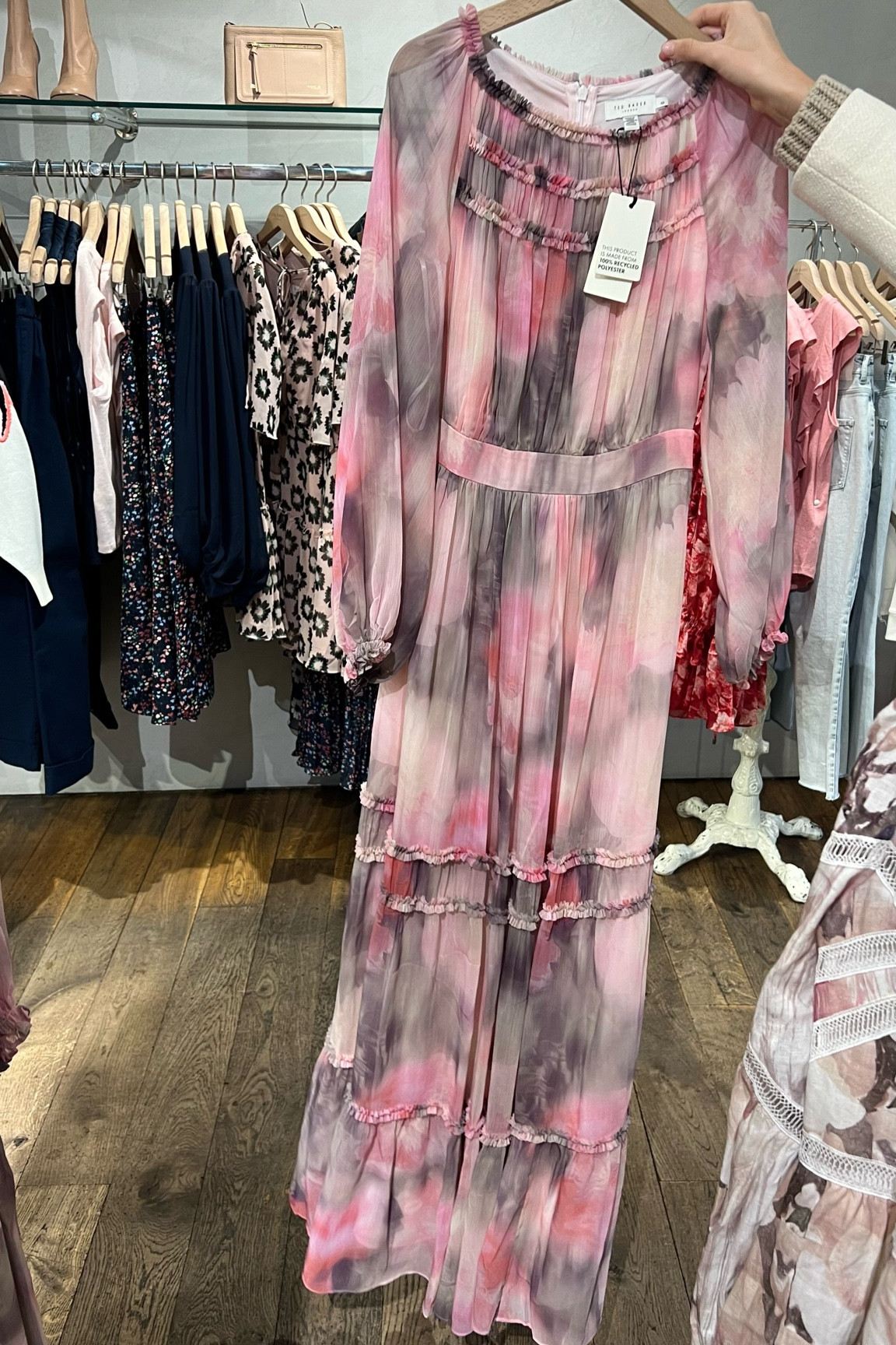 Wedding guest dress - wedding guest dresses - wedding guest inspo - wedding guest outfit inspo - wedding guest outfit ideas - Ted baker - spring dress - chiffon maxi dress 

#LTKwedding #LTKeurope #LTKstyletip