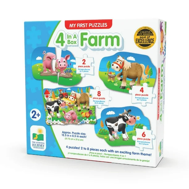 The Learning Journey My First Puzzle Set, 4-in-a-Box, Farm - Walmart.com | Walmart (US)