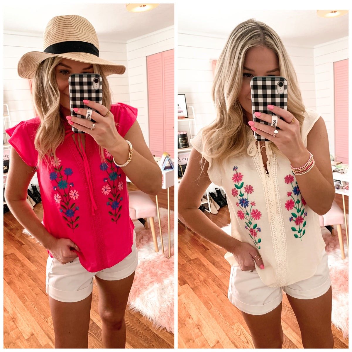 Floral Embroidered Top | Shop Jen Miracle LLC