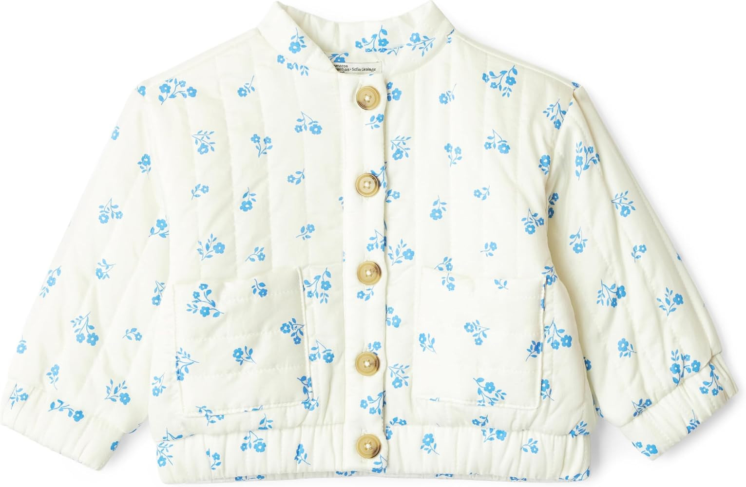 Amazon Essentials x Sofia Grainge Toddlers and Baby Girls' Cotton Sateen Lightweight Printed Jack... | Amazon (US)