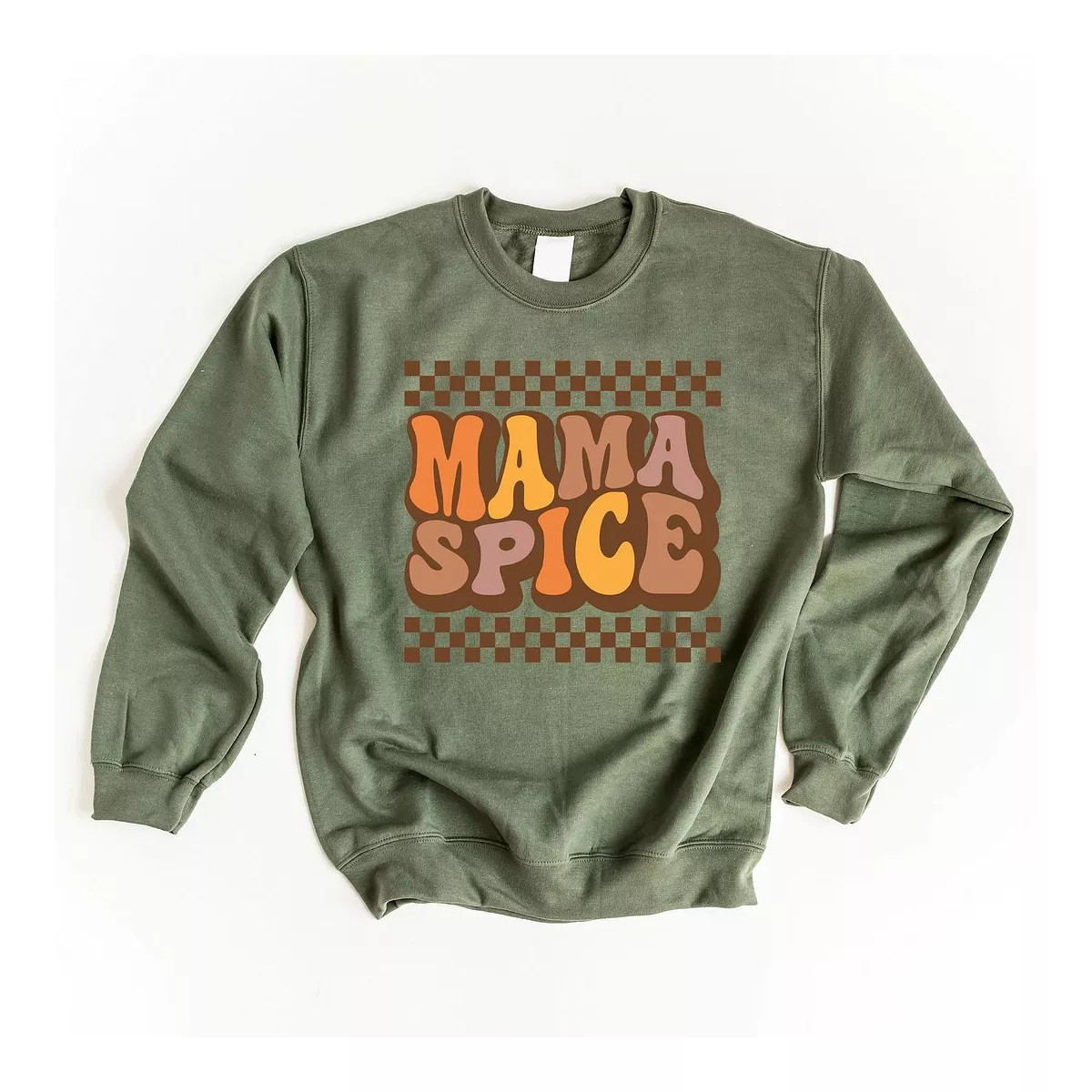 Simply Sage Market Women's Graphic Sweatshirt Mama Spice Checkered | Target