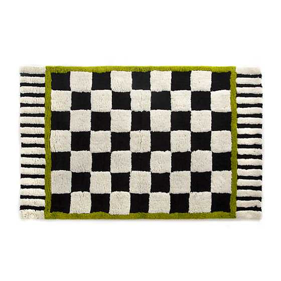 Courtly Check Large Bath Rug | MacKenzie-Childs