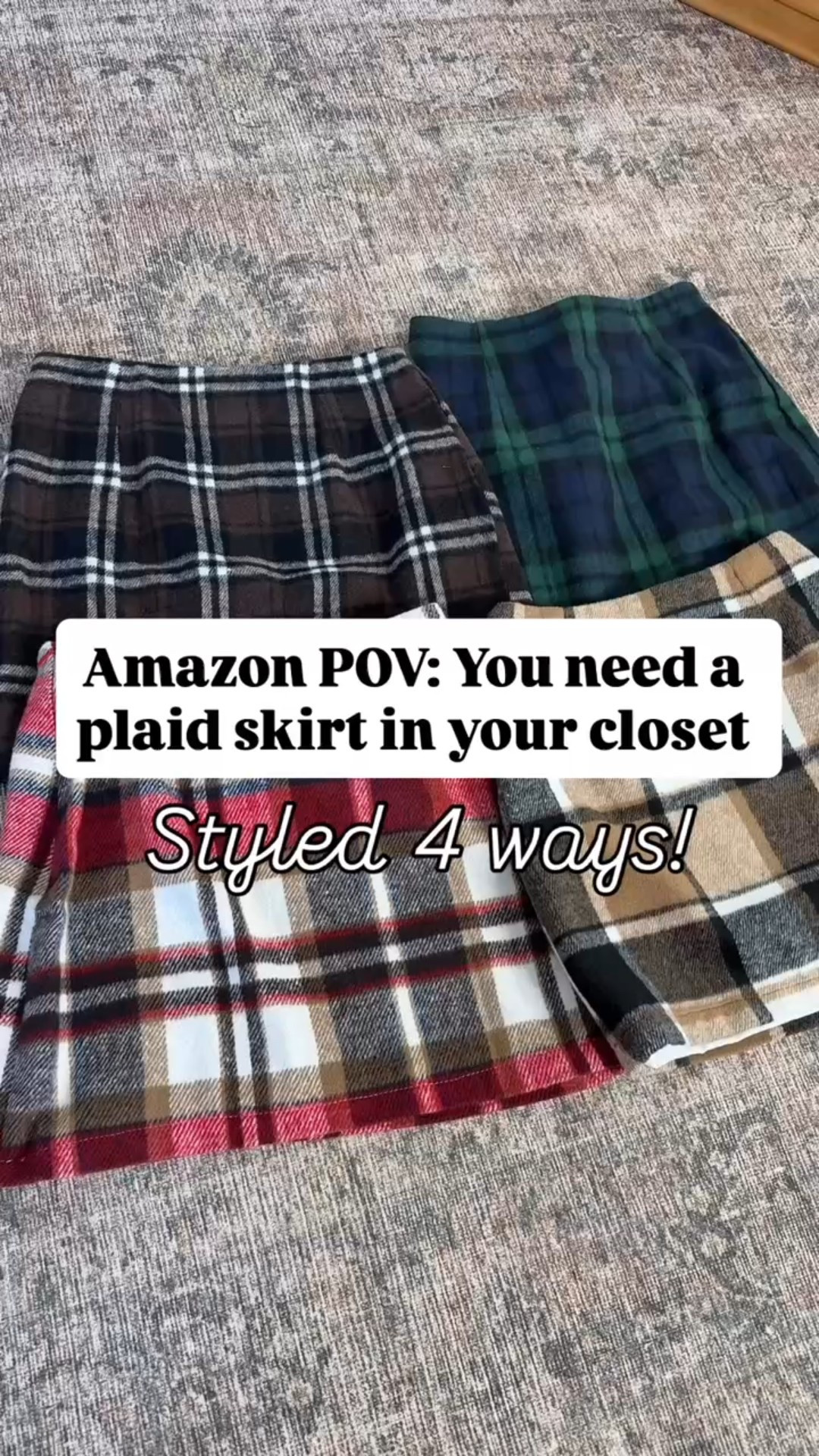 Amazon Fall outfit inspo! Loving this cute Amazon plaid skirt (XS) paired with different tops (XS in each) and knee high boots (went up half a size). Perfect for any fall occasion! Thanksgiving outfit. Christmas party outfit.


#LTKootd #LTKHoliday #LTKSeasonal