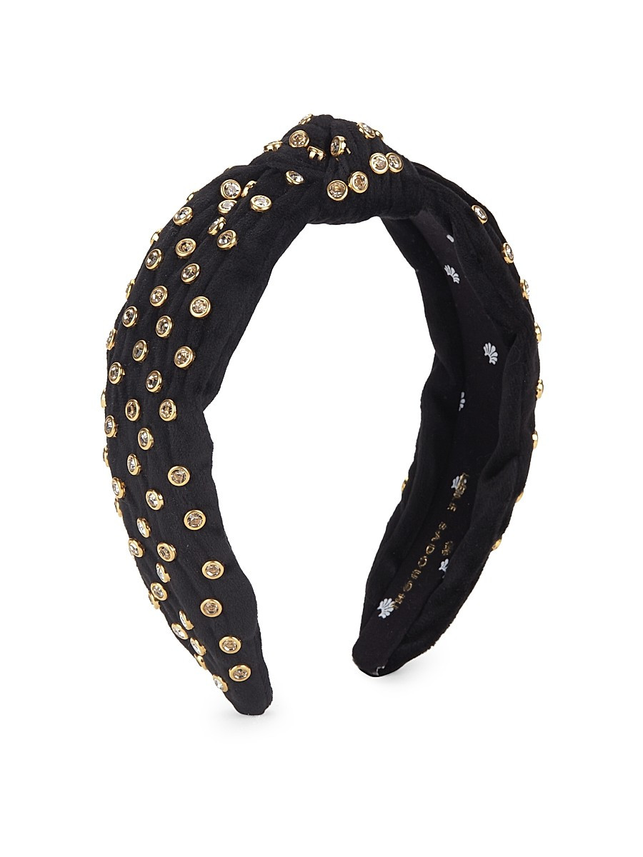 Lele Sadoughi Women's Crystal & Velvet Headband - Black | Saks Fifth Avenue OFF 5TH